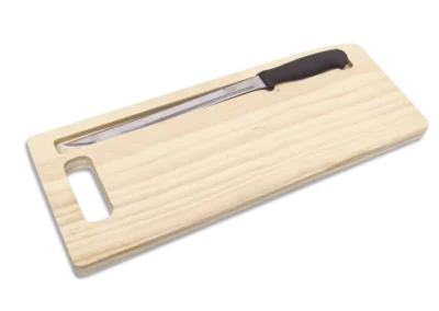 Tabla fiambre con cuchillo